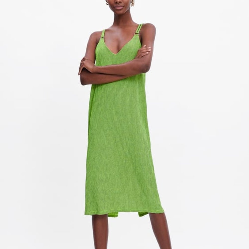 PRINTED DRESS WITH STRAPS